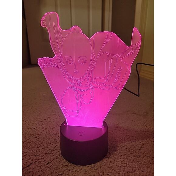ONE PUNCH Man Light Up Color Changing Night Light Lamp LED - Picture 2 of 6